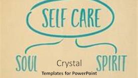 Presentation with body soul spirit mind - Presentation theme having self-care-for-body-mind background and a lemonade colored foreground