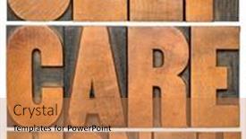  Presentation with self care - Slide deck featuring self-care-month-isolated-word background and a coral colored foreground