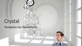  Presentation with self - Amazing PPT layouts having self confidence - composite image of serious businessman backdrop and a light gray colored foreground