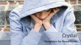  Presentation with graffiti - Colorful PPT theme enhanced with cowboy style girl on the road under sunlight backdrop and a coral colored foreground.