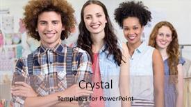  Presentation with fashion - Audience pleasing PPT layouts consisting of self confidence - portrait of confident and attractive backdrop and a coral colored foreground