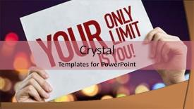  Presentation with limit - Audience pleasing PPT layouts consisting of self confidence - your only limit is you backdrop and a coral colored foreground