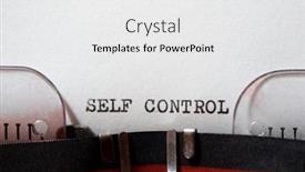  Presentation with control - Colorful presentation theme enhanced with self-control-phrase-written backdrop and a white colored foreground