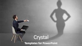  Presentation with rich and poor - Slide set featuring self dependent - rich businessman staying and offering background and a gray colored foreground