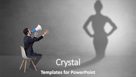  Presentation with rich purple - Colorful slides enhanced with self dependent - rich businessman staying and offering backdrop and a gray colored foreground