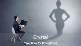  Presentation with rich - Presentation consisting of self dependent - rich businessman staying and offering background and a gray colored foreground