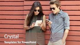  Presentation with fun - Amazing presentation theme having self dependent - young people having fun outdoor backdrop and a red colored foreground