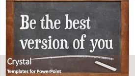  Presentation with self development - Presentation theme consisting of self development - be the best version background and a tawny brown colored foreground