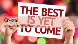  Presentation with best - Amazing PPT theme having self development - best is yet to come backdrop and a coral colored foreground
