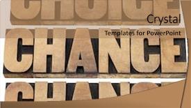  Presentation with self change - Audience pleasing PPT layouts consisting of self development - choice chance and change words backdrop and a coral colored foreground