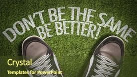  Presentation with self development - Amazing presentation theme having self development - top view of sneakers backdrop and a tawny brown colored foreground