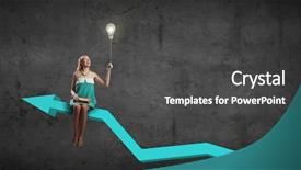  Presentation with self development - Beautiful presentation featuring self development - young pretty girl sitting backdrop and a dark gray colored foreground