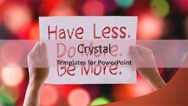  Presentation with zumba card bokeh - PPT layouts having humility - have less do more be background and a soft green colored foreground