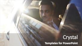  Presentation with self driving - PPT layouts consisting of self driving car - luxury background and a dark gray colored foreground