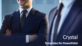  Presentation with confident - Presentation design featuring self focused - cropped image of a confident background and a navy blue colored foreground