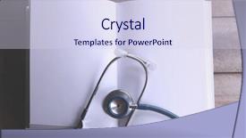  Presentation with literature - Colorful slide set enhanced with self harm - stethoscope with open book backdrop and a sky blue colored foreground