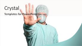  Presentation with neonatal nurse baby hand mother - Presentation theme with self help - nurse sign stop with hand background and a sky blue colored foreground