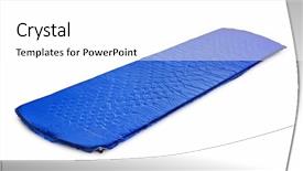  Presentation with light blue dna - Audience pleasing PPT theme consisting of self-inflating travel sleep mat backdrop and a  colored foreground