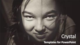  Presentation with white black grafitti - Beautiful slides featuring self interest - cunning girl close-up black backdrop and a dark gray colored foreground