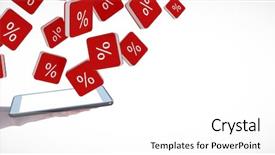  Presentation with digital self - Presentation theme having self interest - mid section of businesswoman background and a  colored foreground