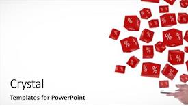  Presentation with percentage - Presentation theme enhanced with self interest - side view of businessman looking background and a white colored foreground