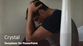  Presentation with hands down - Colorful slide deck enhanced with self-isolation-in-quarantine-lock backdrop and a tawny brown colored foreground