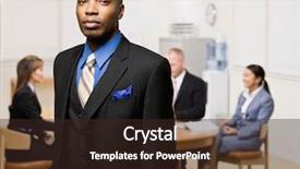  Presentation with confident - PPT theme having self leadership - confident businessman with co-workers background and a wine colored foreground