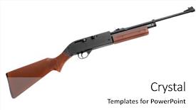  Presentation with loading - Amazing theme having self-loading hunting rifle isolated backdrop and a white colored foreground