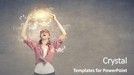  Presentation with book - Colorful slides enhanced with self story - young funny girl with opened backdrop and a  colored foreground