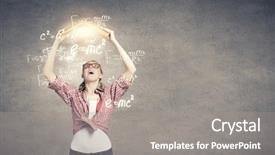  Presentation with book - Audience pleasing presentation design consisting of self story - young funny girl with opened backdrop and a  colored foreground