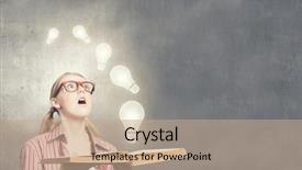  Presentation with story book - Cool new presentation with self story - young funny girl with opened backdrop and a  colored foreground