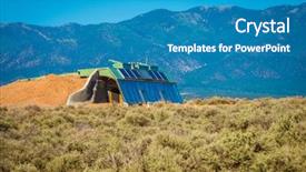  Presentation with self - Colorful presentation theme enhanced with self sustainable living in energy backdrop and a teal colored foreground