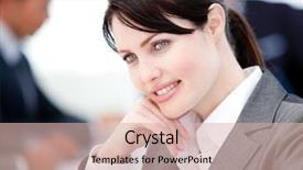  Presentation with self - Cool new slides with self talk - assertive businesswoman in a meeting backdrop and a lemonade colored foreground