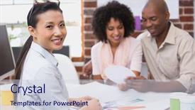  Presentation with interior designer - Beautiful PPT theme featuring self talk - interior designer speaking with clients backdrop and a lemonade colored foreground