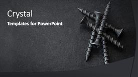  Presentation with dark space - Audience pleasing PPT layouts consisting of self-tapping-screws-on-dark backdrop and a dark gray colored foreground