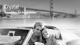  Presentation with golden car - Amazing slide deck having selfie of young teen couple at convertible car in san francisco golden gate bridge photo mount backdrop and a gray colored foreground