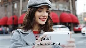  Presentation with old people - Cool new PPT theme with selfie while walking past old backdrop and a light blue colored foreground