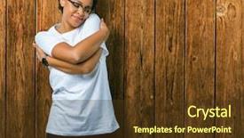  Presentation with self love - Beautiful presentation theme featuring selfish - beautiful young african american woman backdrop and a  colored foreground