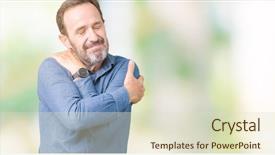  Presentation with senior care - Audience pleasing presentation consisting of selfish - handsome middle age elegant senior backdrop and a  colored foreground