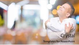  Presentation with self care - Colorful slide deck enhanced with selfish - middle age arab elegant man backdrop and a  colored foreground