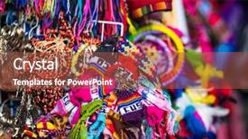  Presentation with view of cusco peru - PPT theme enhanced with sell at night market background and a tawny brown colored foreground