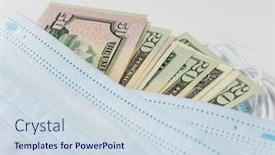  Presentation with medical face mask - Amazing slides having sell-buy-medical-face-mask backdrop and a sky blue colored foreground