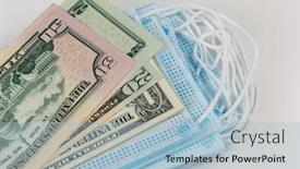  Presentation with medical face mask - Presentation theme featuring sell-buy-medical-face-mask background and a light blue colored foreground