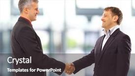  Presentation with shaking hands - Amazing presentation theme having sell partner - business people shaking hands backdrop and a dark gray colored foreground
