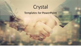  Presentation with people - Colorful PPT theme enhanced with sell partner - double exposure banner of business backdrop and a lemonade colored foreground