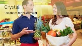  Presentation with pineapple - PPT theme enhanced with seller-recommends-a-pineapple background and a yellow colored foreground