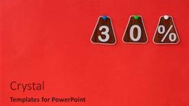  Presentation with headline - Theme enhanced with selling-30-percent-big-sale background and a red colored foreground