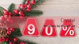  Presentation with percent - Slides with selling-90-percent-big-sale background and a coral colored foreground