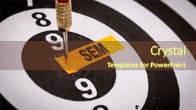  Presentation with sem search engine marketing - Cool new PPT layouts with sem - search engine marketing backdrop and a tawny brown colored foreground