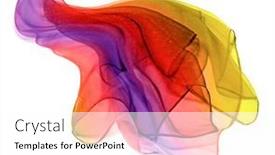  Presentation with multicolor - Slides featuring semi-transparent-multicolor-foulard background and a white colored foreground